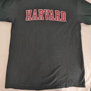 Harvard Black Tee with School Name in Front Medium